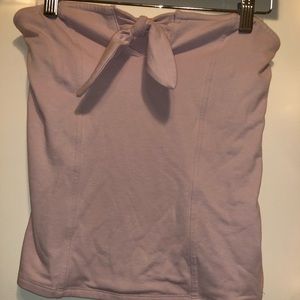 Express size small strapless pink shirt!
